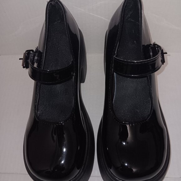 MARY JANE FAUX PATENT LEATHER PLATFORM SHOES - Picture 10 of 11